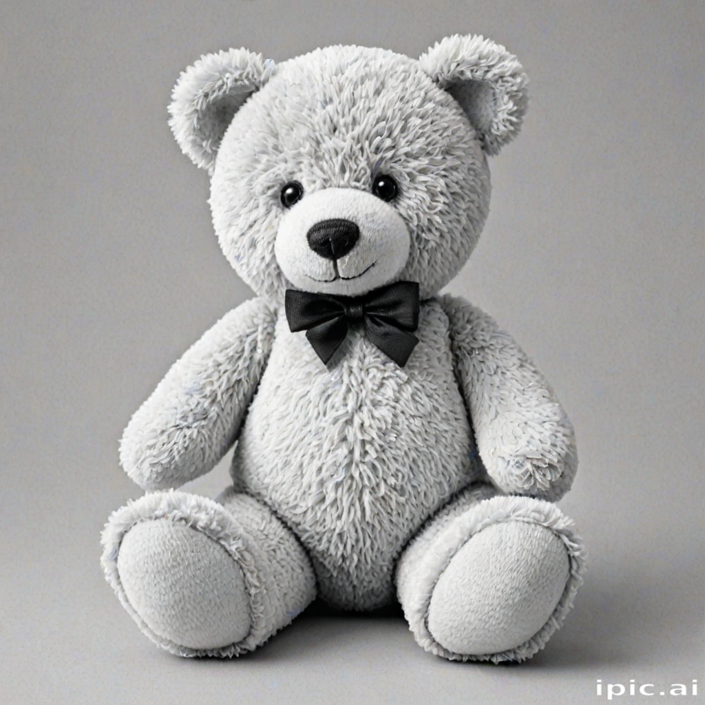 teddy bear clipart black and white