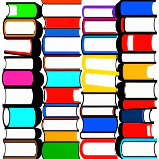 clipart book stack