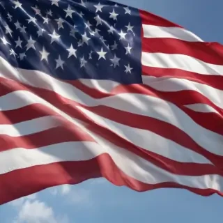american flag waving png