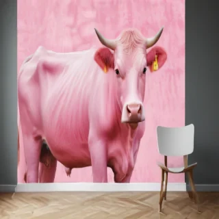 pink cow print wallpaper