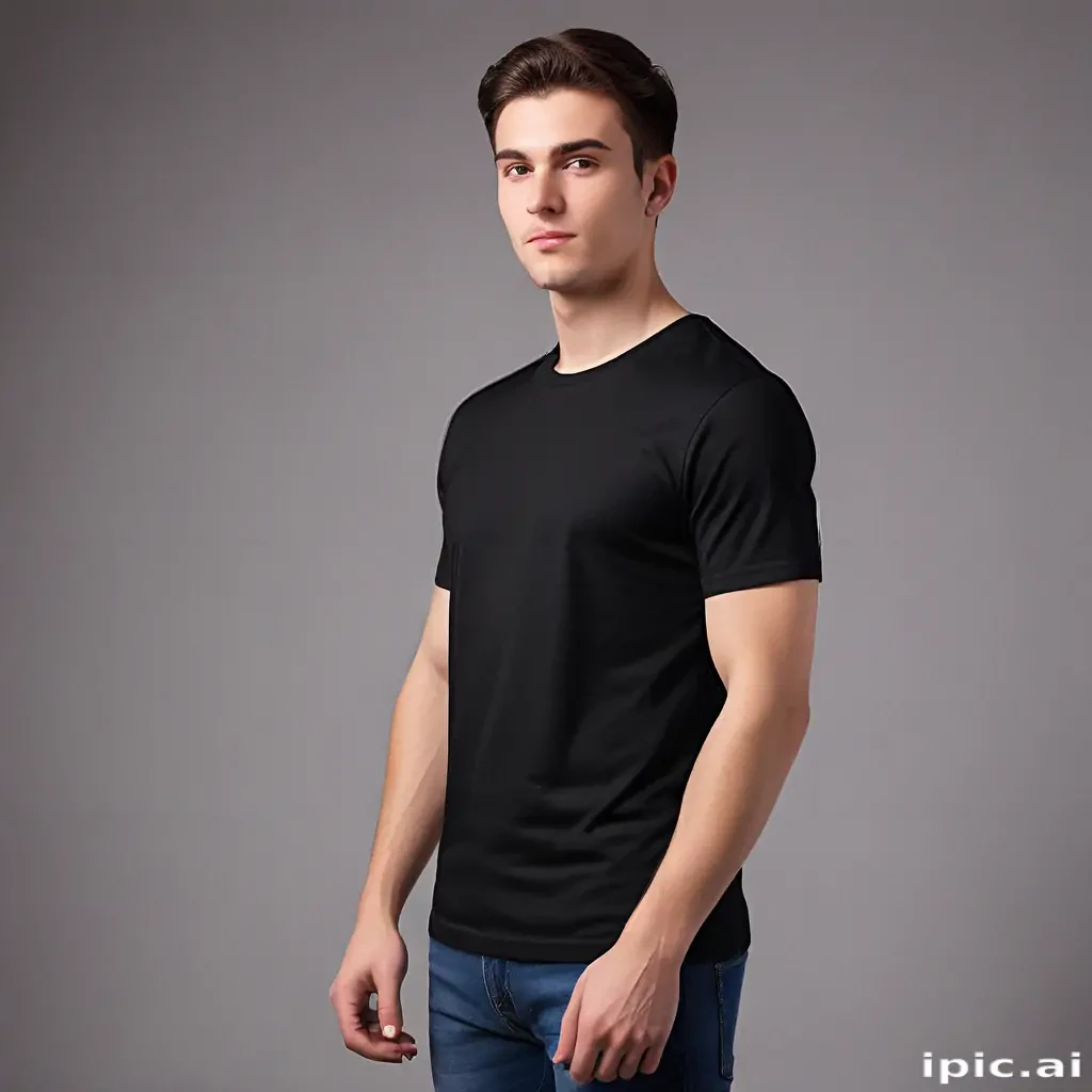 black mockup t shirt