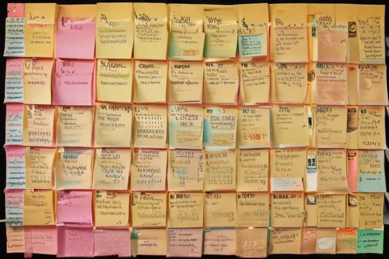 sticky note background
