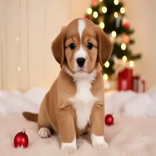 christmas puppy backgrounds