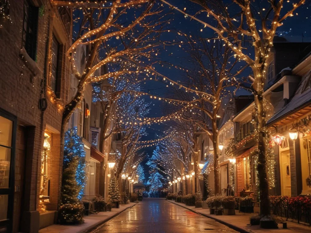 christmas lights iphone wallpaper