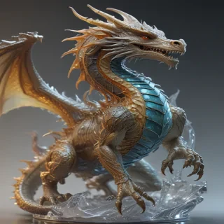 transparent dragon