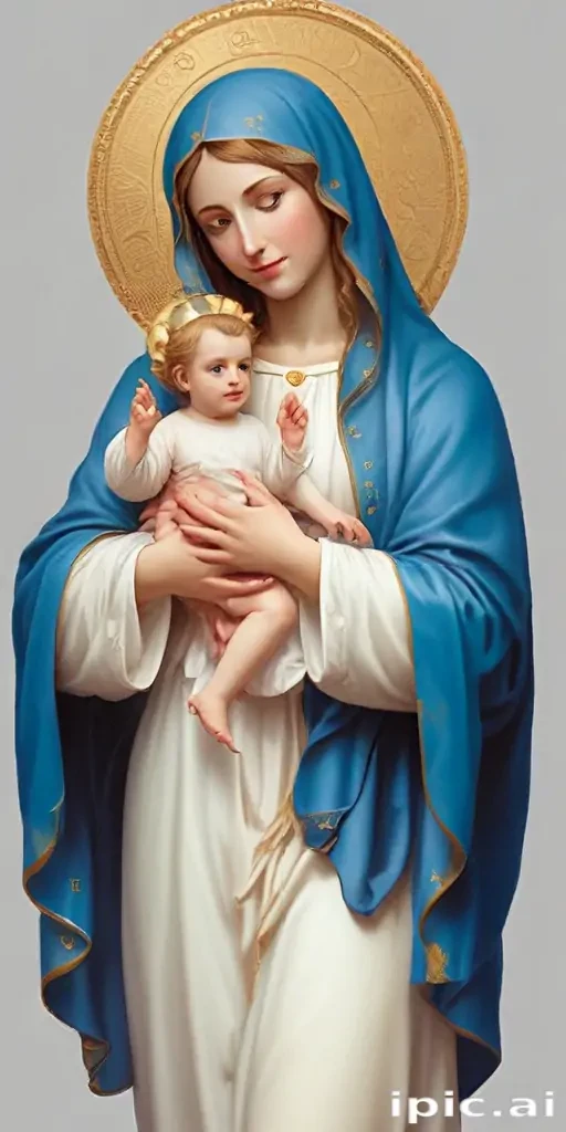 virgin mary clip art