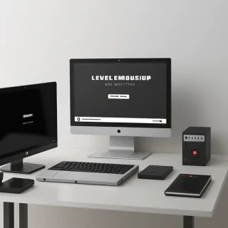 computer mockup