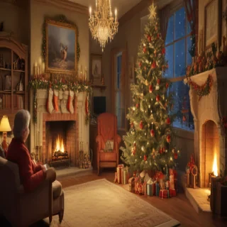 vintage christmas images to print
