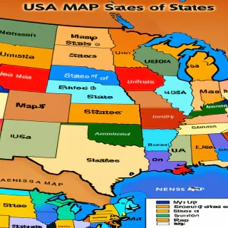 usa map of states