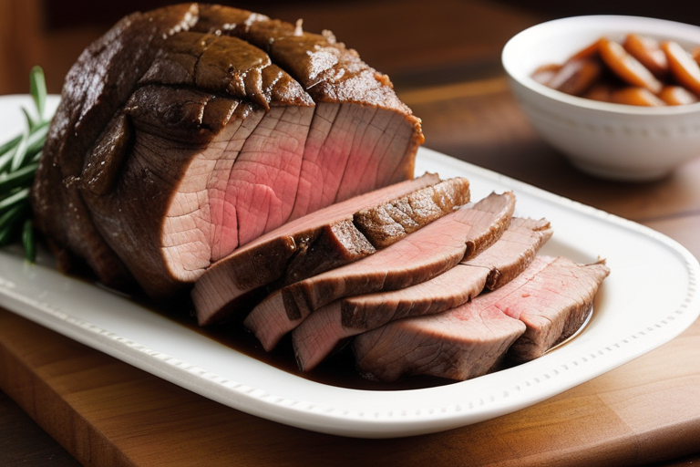 recipe sirloin tip roast crock pot