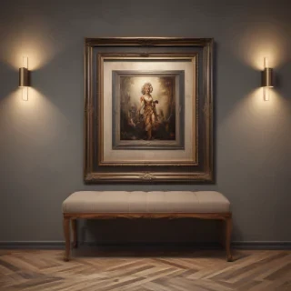 framed art mockup