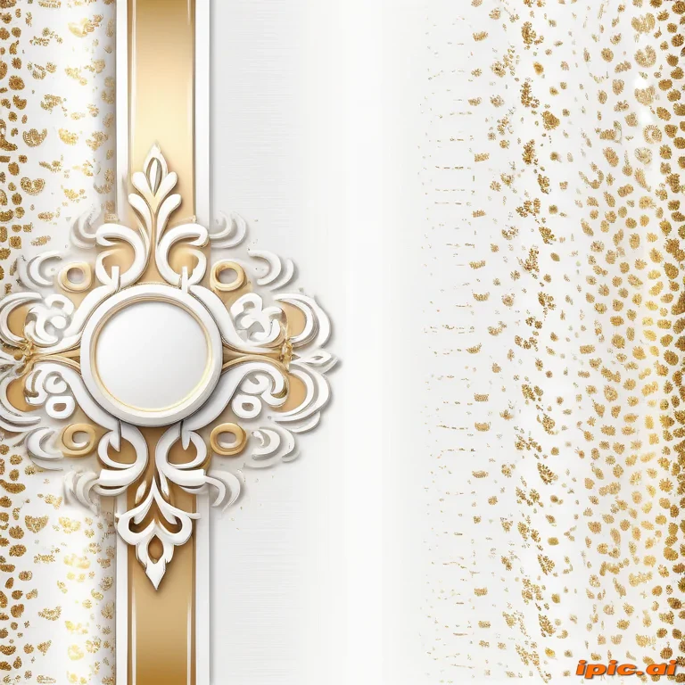 white & gold background