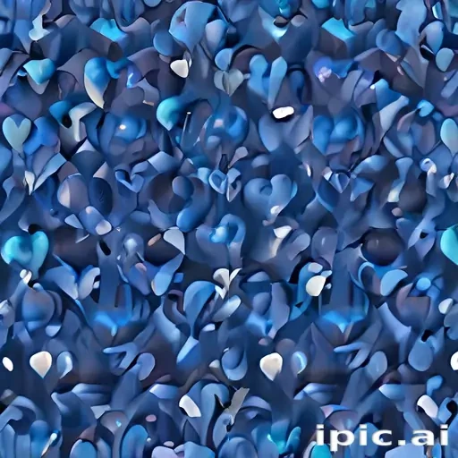 blue heart wallpaper