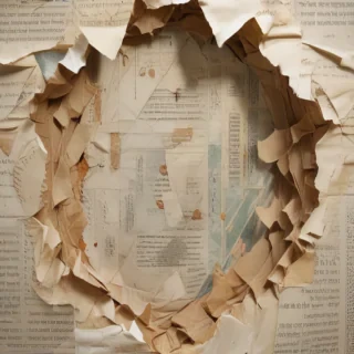torn paper transparent