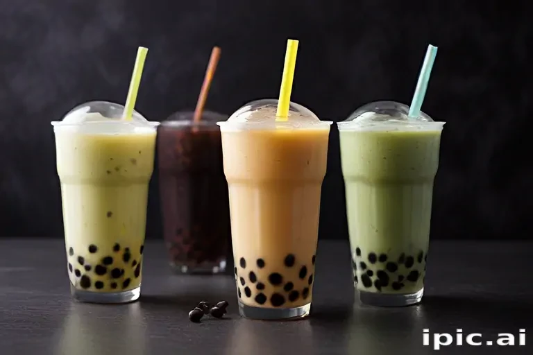 boba tea background