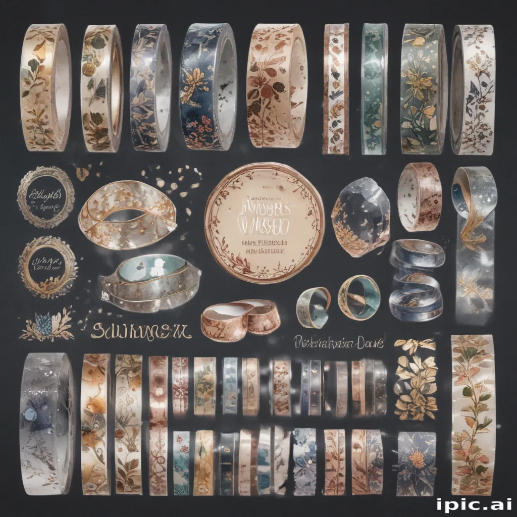 transparent washi tape png