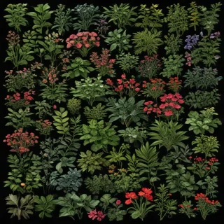 plants transparent background