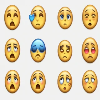 sad emoji transparent