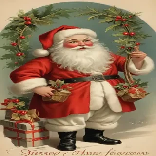 vintage merry christmas image