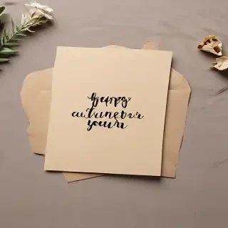 greeting card mockup