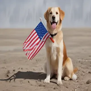 american eagle dog