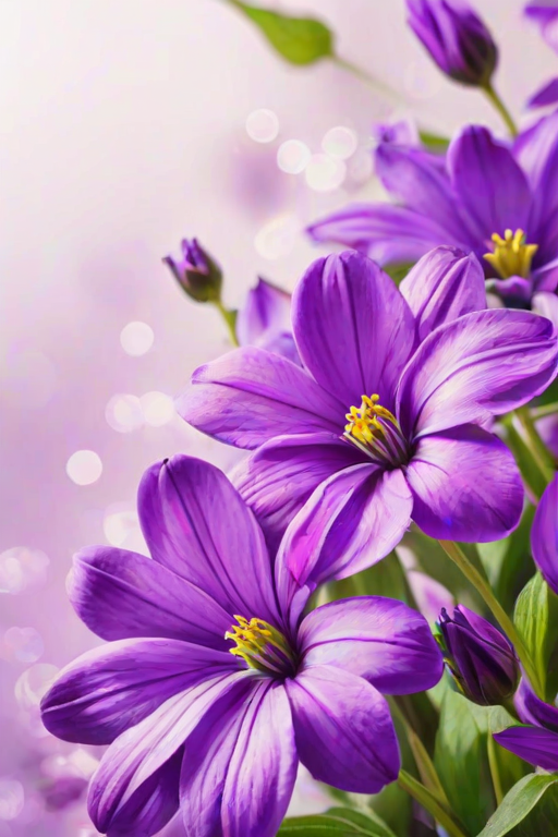 purple flowers background