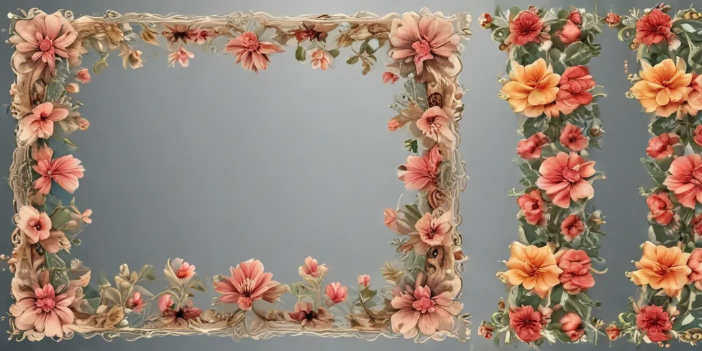 floral page borders