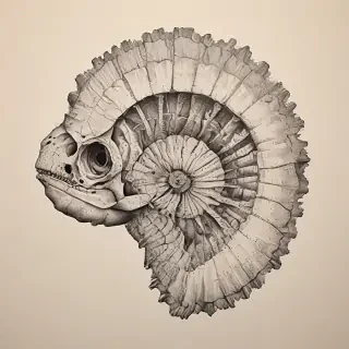 fossil drawing