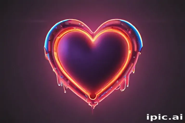 neon heart png