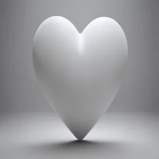 white heart