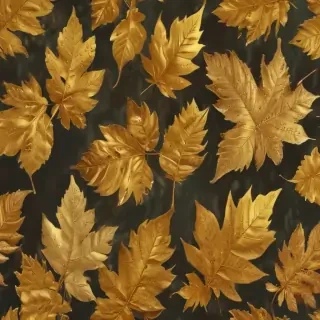 gold leaves png