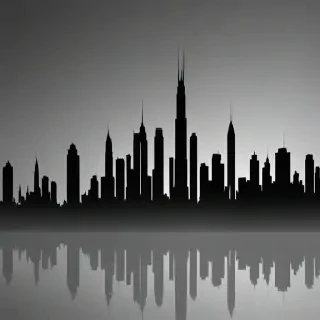 city silhouette png