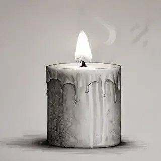 candle drawing