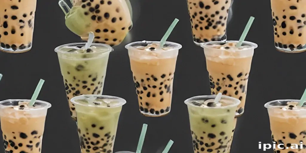 boba tea background