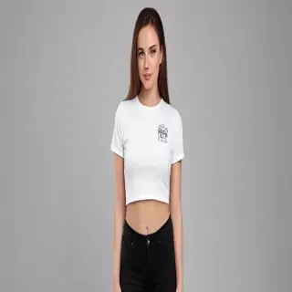 crop top shirt mockup