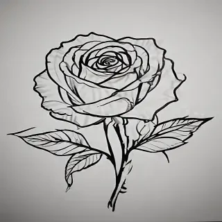 rose outline