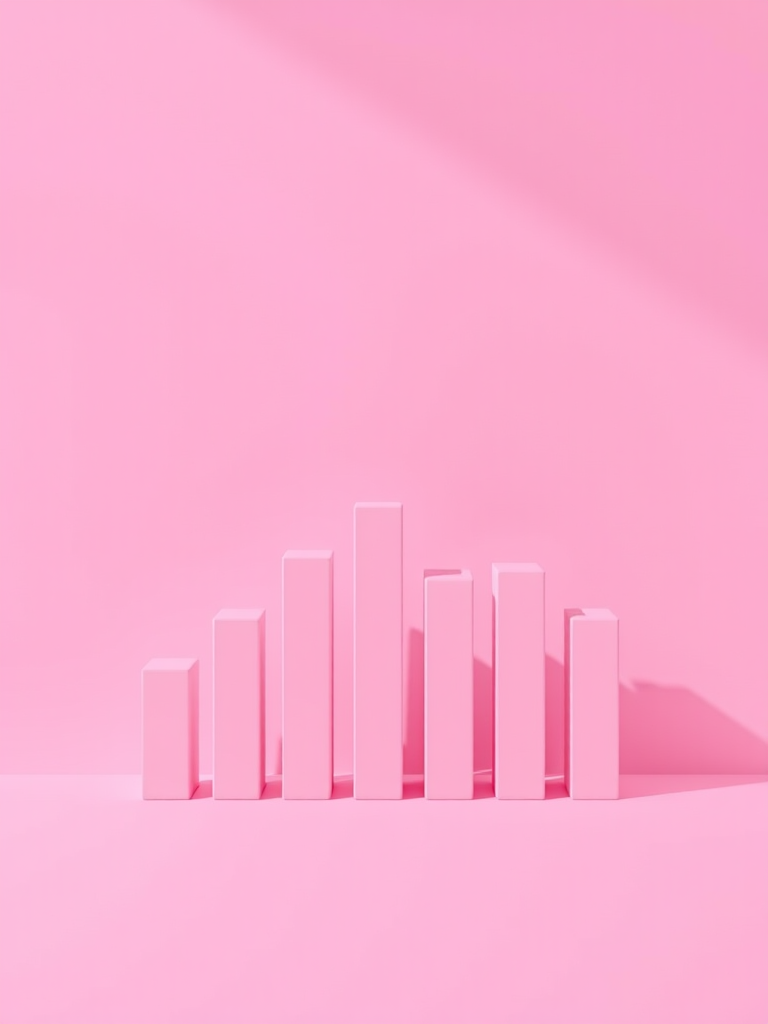 Create a high-resolution image of a simple, minimalist bar graph design with varying heights, using a clean, monochromatic color palette, captured with a DSLR camera at f/8, ISO 100, 1/250s, straight-on view, with natural lighting and soft shadows for depth.