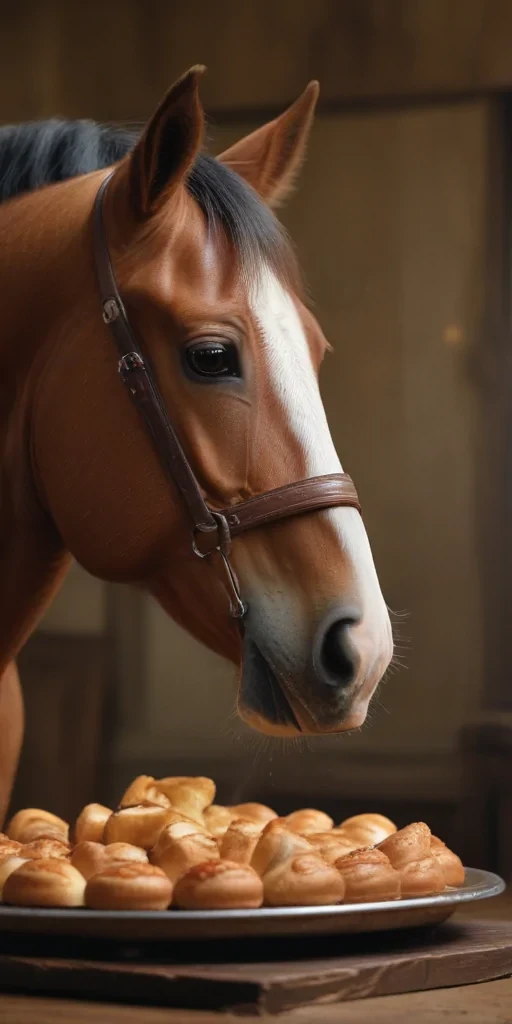 horse in background