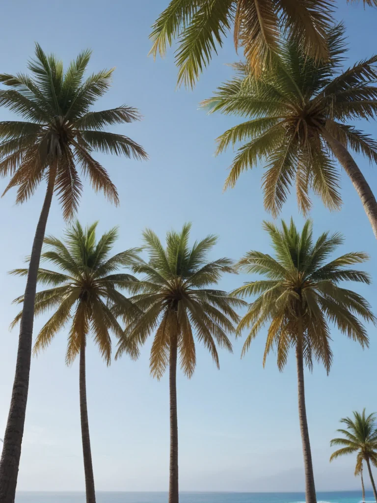 palm trees transparent