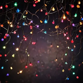 christmas lights iphone wallpaper