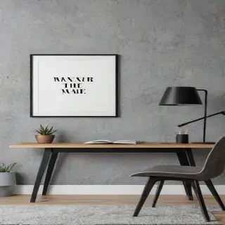 mockup wall art