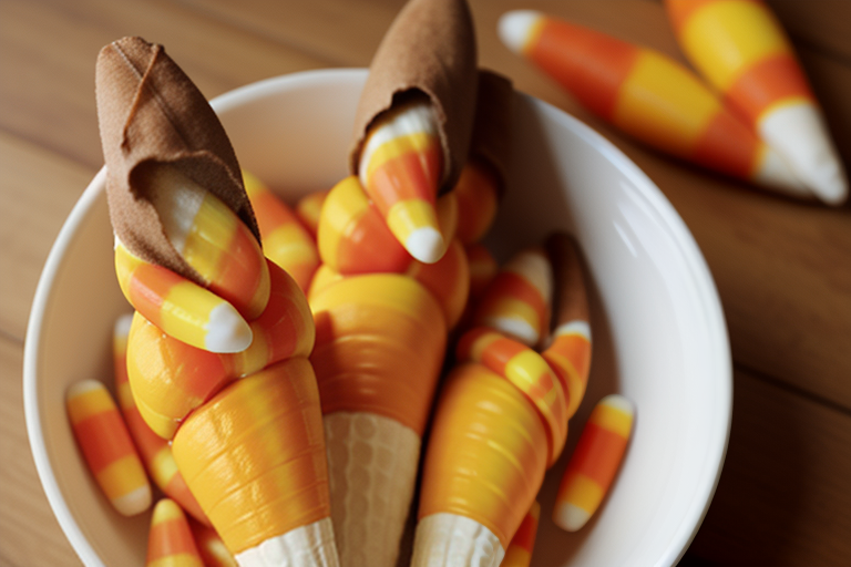 candy corn on the cob
