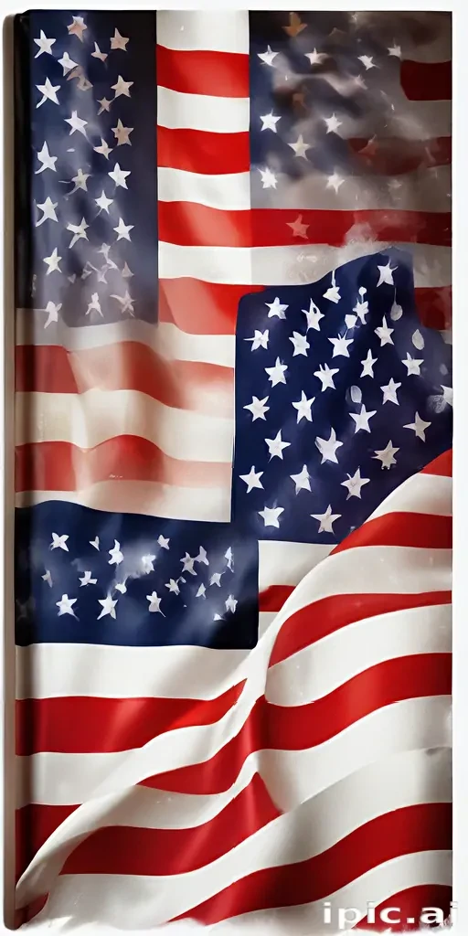 transparent american flag clipart