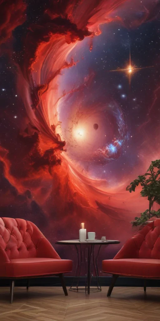 galaxy red wallpaper