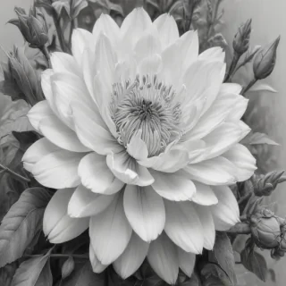 pencil drawing flowers
