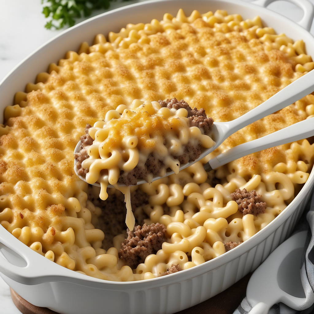 mac and cheese ground beef