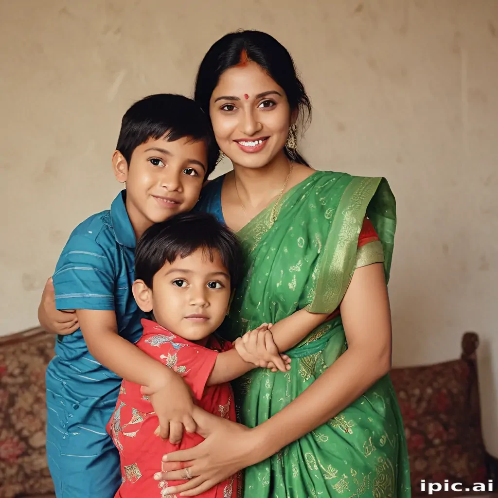 indian mom and son