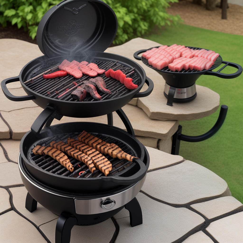 cast iron hibachi charcoal grill
