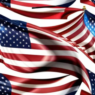 american flag waving png