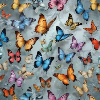 butterflies transparent
